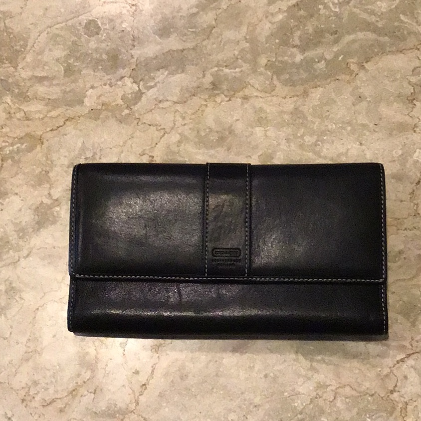 Coach Black Leather Wallet